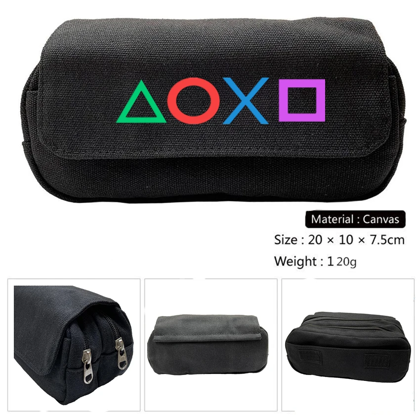 Школьный чехол для карандашей Playstation canvas студенческие сумки канцелярских