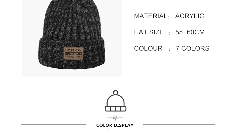 2021 New Knitted Hat Unisex Winter Hat Outdoor Warm Soft Women's Hat  Men's Hat Casual fashion Women's Hat Beanie High Quality