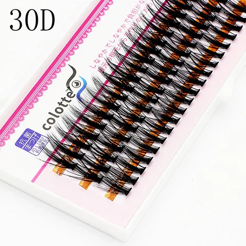 Thick Bundles Makeup Individual Mink EyeLashes 3D Volume Grafting Fake False Black Cluster Eyelash Extension Lash Bunche