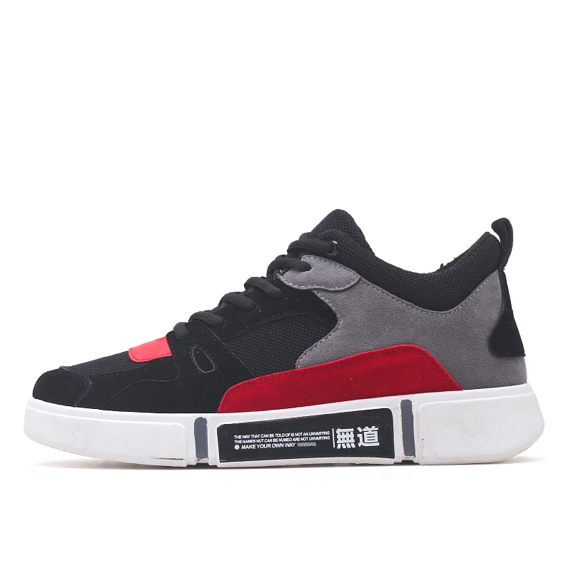 Cotton black red Трендовая Мужская обувь; Осенняя дышащая Вулканизированная обувь; мужские кроссовки; Лидер продаж; зимняя хлопковая повседневная обувь на плоской подошве; zapatillas hombre - Цвет: Cotton black red