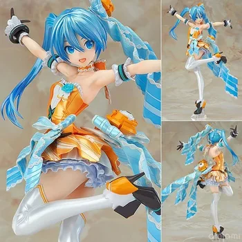 

9'' VOCALOID Anime Hatsune Miku Orange Blossom Princess Ver. 1/7 Painted PVC Action Figure Collection Model Toys Dropshipping