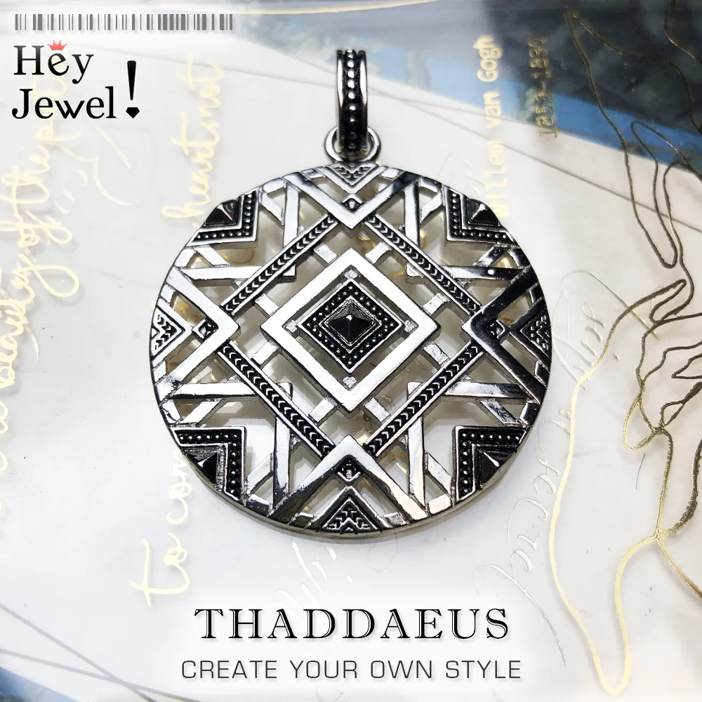 Подвеска с африканскими орнаментами ювелирные украшения из серебра 925 пробы в