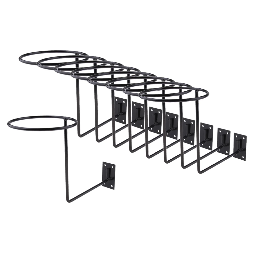 9 Pieces Alloy Helmet Storage Holder for Hockey Hat Space Saving Motorbike