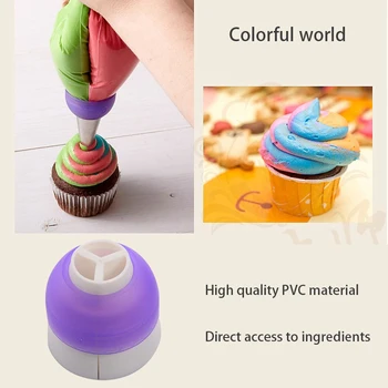 

3 Color Rose Petal Metal Cream Tips Cake Decorating Tools Steel Icing Piping Nozzles Cake Cream Decorating Cupcake Pastry Tool