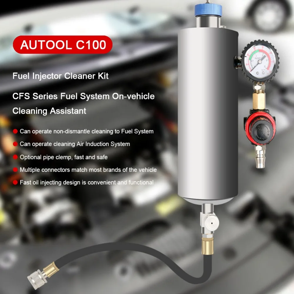 Autool C100 Non-Dismantle Injector Cleaner Injector Clean Kits For Petrol Car 