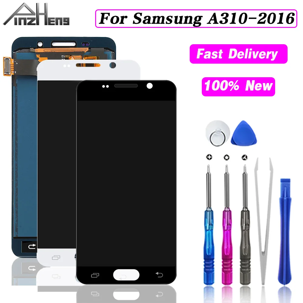 PINZHENG ЖК дисплей для Samsung Galaxy A3 2016 TFT LCD сенсорный экран дигитайзер в сборе A310 SM A310F