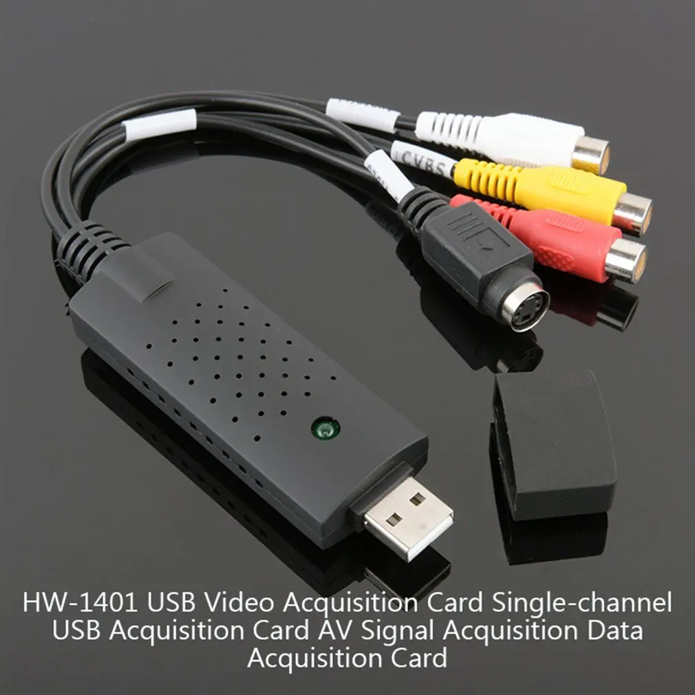 

Portable Easy to cap USB2.0 Audio Video Capture Card Adapter VHS To DVD Video Capture Converter For Win7/8/XP/Vista