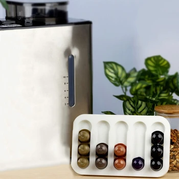 

Coffee Pod Rack Wall Mounted Acrylic Capsules Holder Coffee And Tea Pods Storage Organizer For Nespresso Capsules Home Supplies