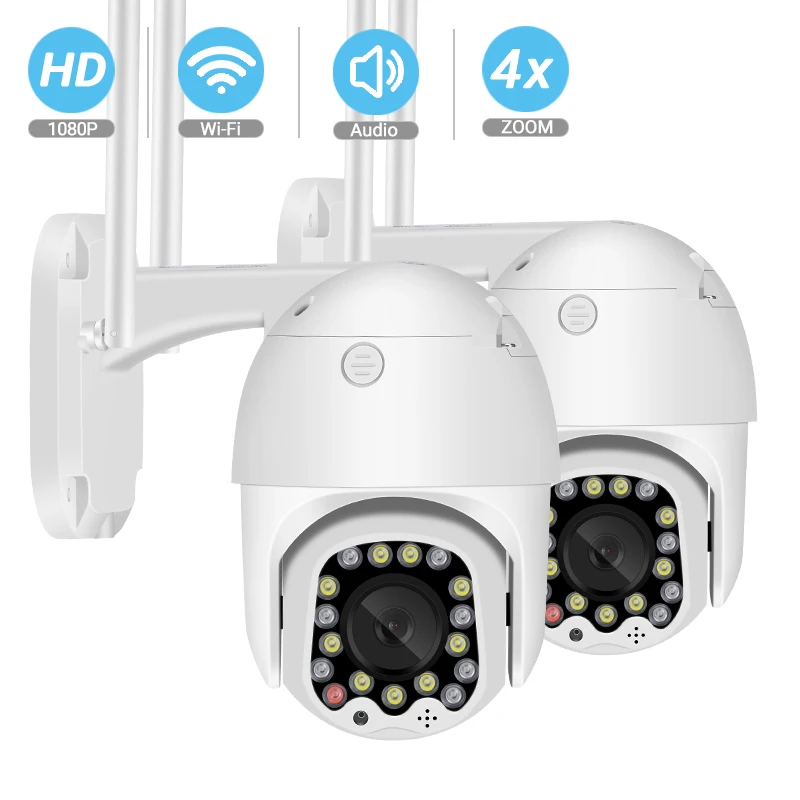 

BESDER 1080P Two-Way Audio WiFi Camera 4x Digital Zoom Color/IR Night Vision Auto Tracking Outdoor IP Camera CCTV Surveillance