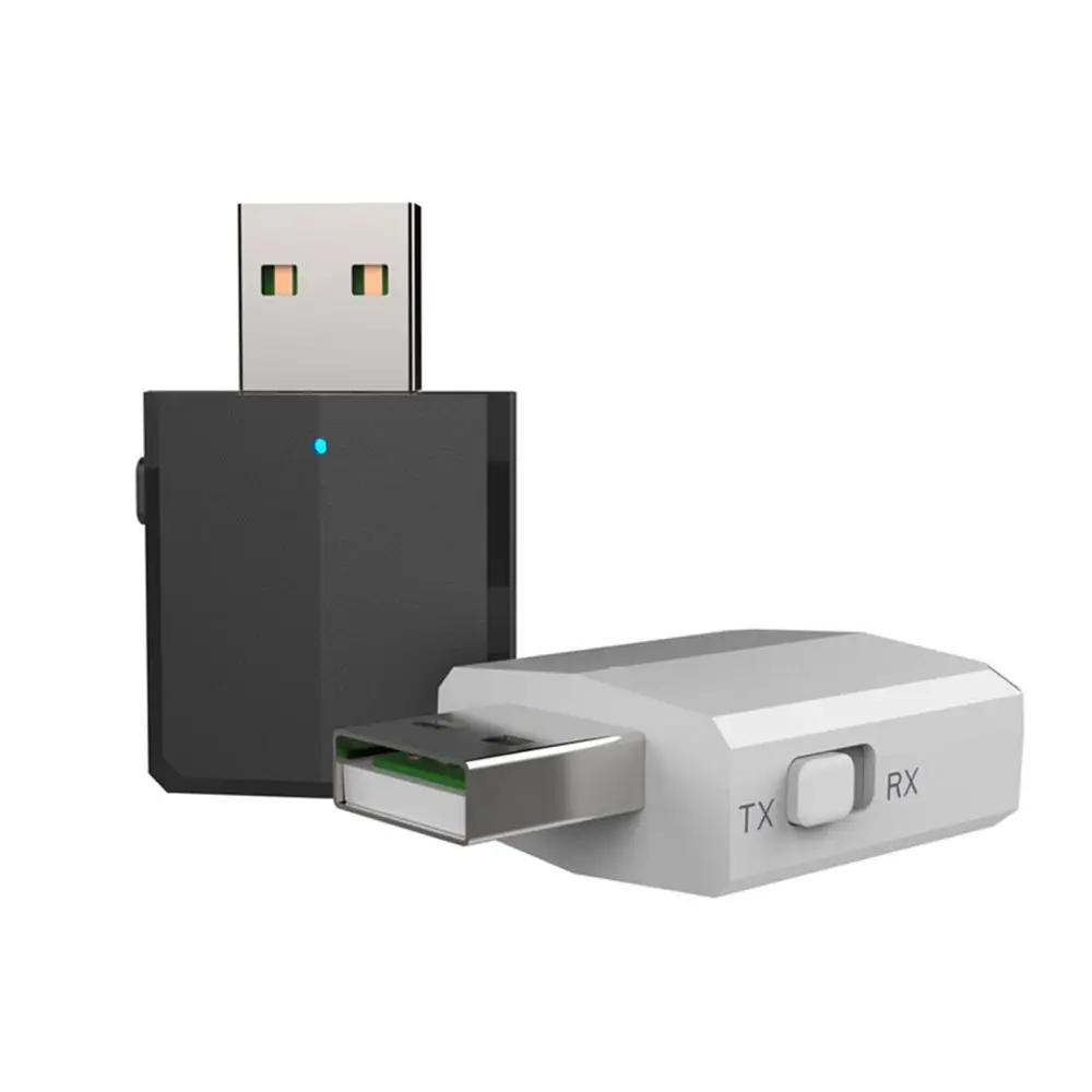 

2 in 1 bluetooth 5.0 Audio Receiver Transmitter Wireless Adapter Mini Stereo Bluetooth Transmitter For TV PC Car Speaker