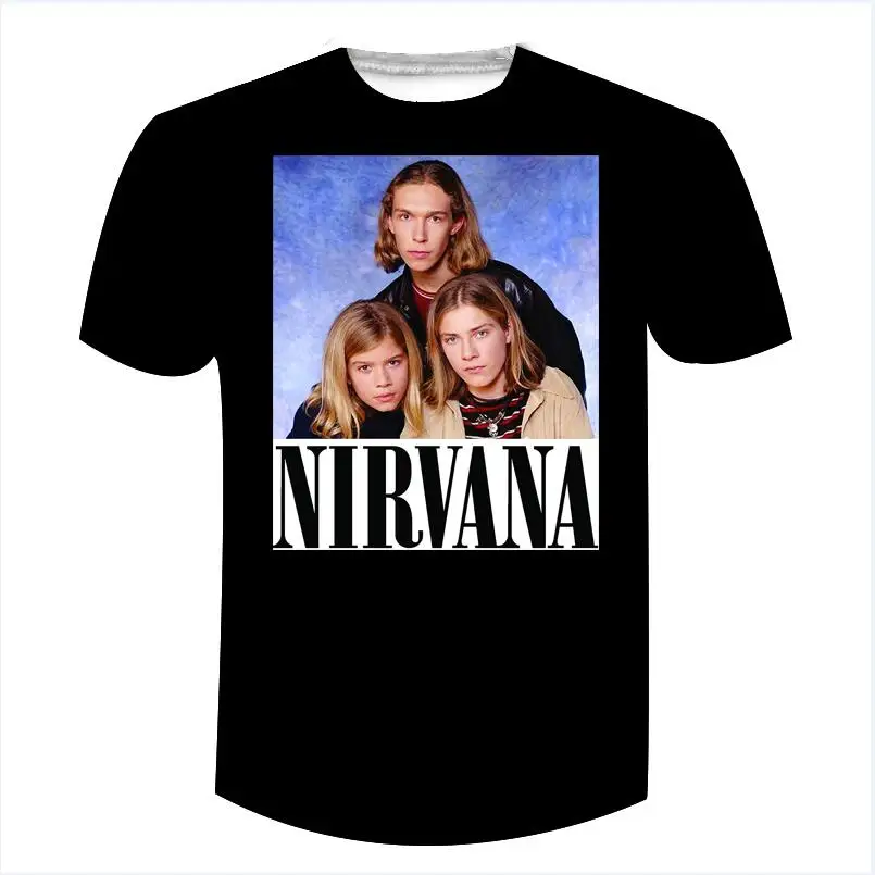 Nirvana T Shirt The Hanson Brothers T-Shirt 90's Funny Rock Classic Vintage Tee Music Cool Top Tshirt | Мужская одежда