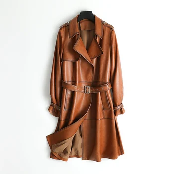 

Real Genuine Leather Jacket Autumn Winter Coat Women Clothes 2020 Korean 100% Sheepskin Coat Female Windbreaker Tops ZT4888