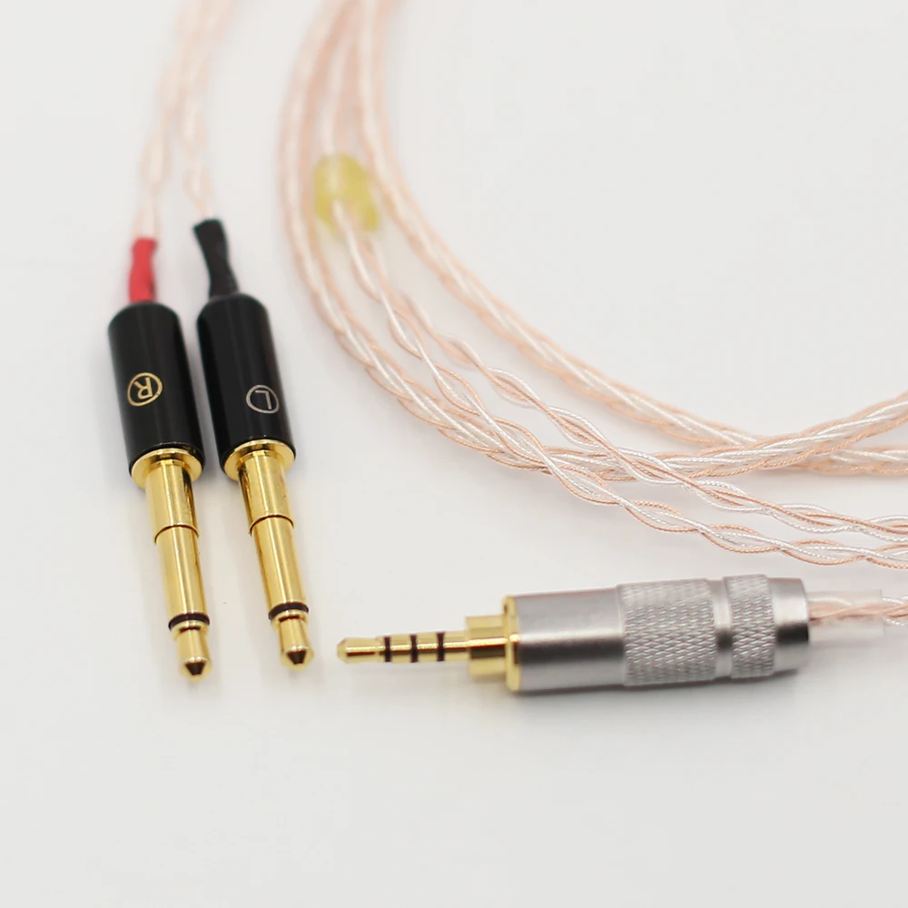 Audiocrast 8cores Replacement Headphones Cable Audio Upgrade Cable For Meze 99 Classics Focal Elear Headphones