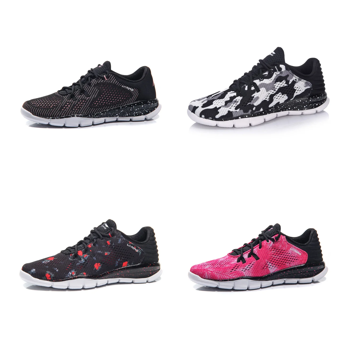 Женские кроссовки для бега Li Ning быстросъемный светильник дышащая спортивная