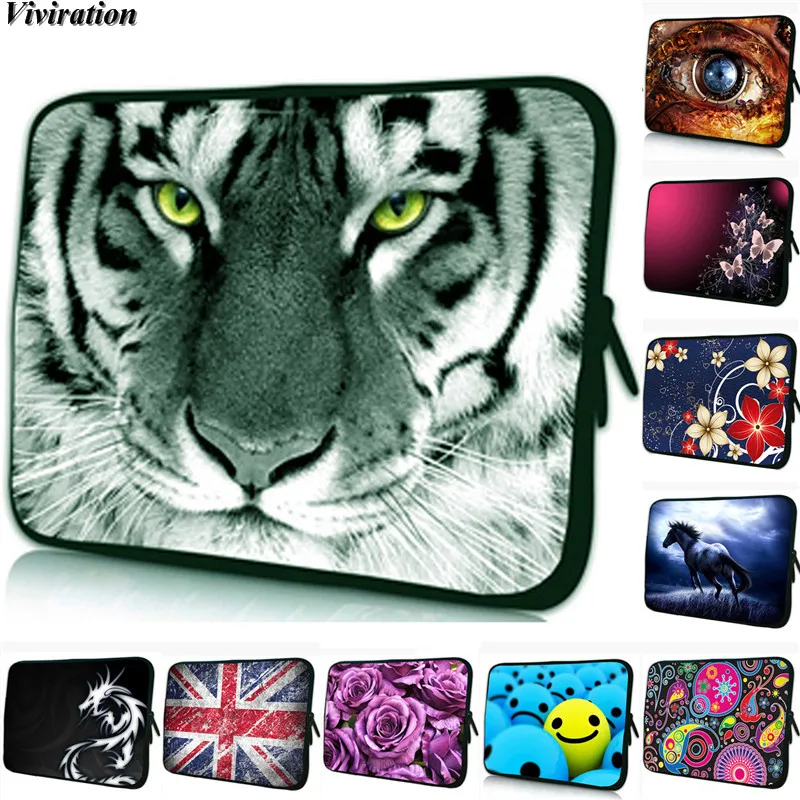 2020 New Arrival Tiger Prints 7 Inch Tablet Netbook PC Bag Cover Case For Apple iPad Mini 5 7.9" 8" Mens Boys Prints Case Cover
