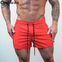 CYSINCOS новые мужские спортивные свободные шорты для фитнеса, бодибилдинга, бегунов, летние быстросохнущие крутые шорты, мужские повседневные пляжные тренировочные брюки