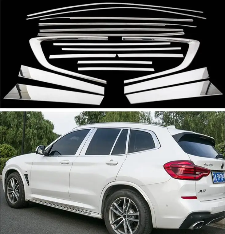 18 шт Нержавеющая сталь полный окна порог дверь рамка центр Столбы молдинги