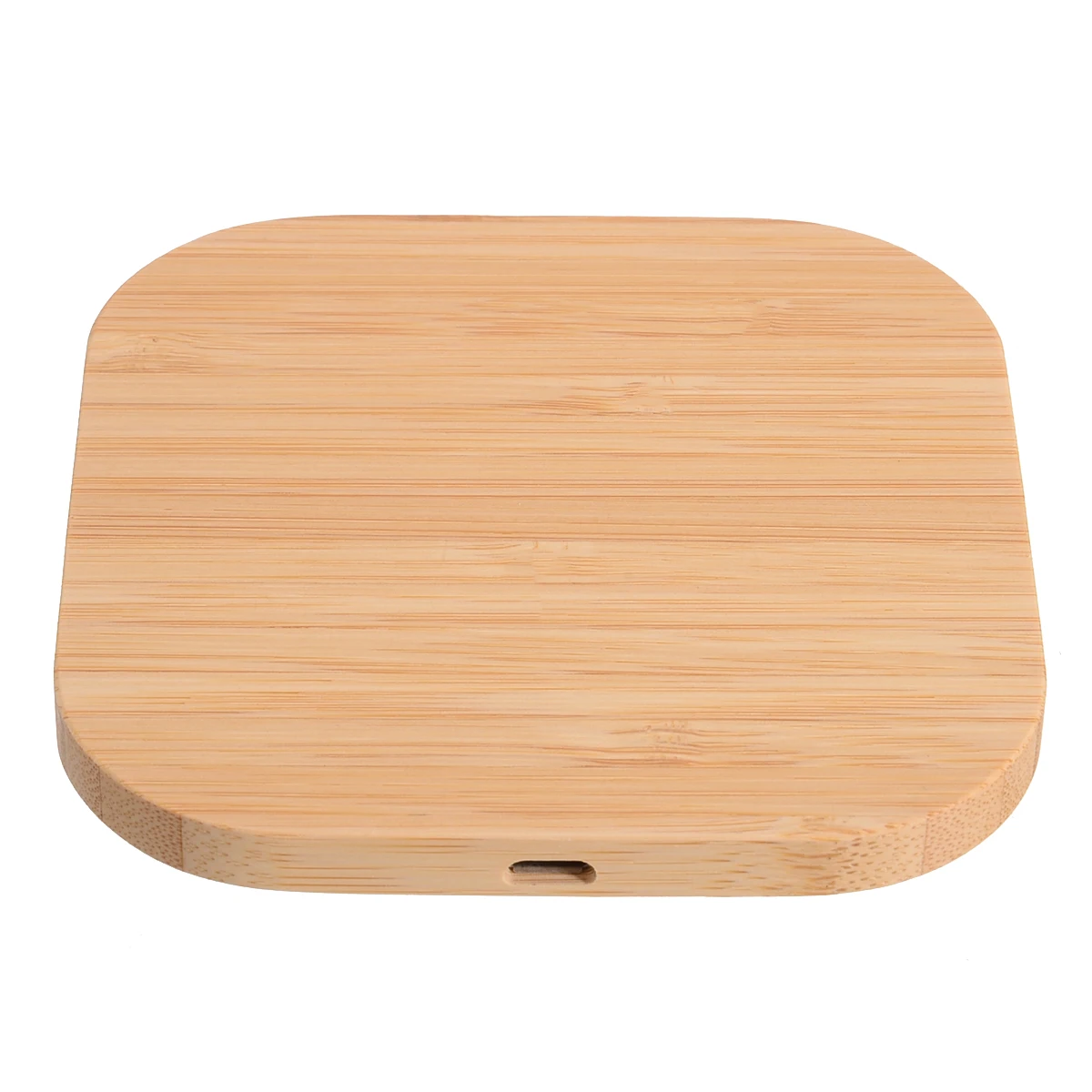 Portable Square Wood Bamboo Qi Wireless Charger Charging Pad Mat For iPhone 8 Plus X Samsung Galaxy S6/S6 Edge For Nexus 4 5 6
