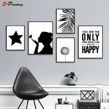

Modern Home Decor Canvas Painting Wall Pictures for Living Room Decoration Posters and Prints Decorative Art Black and White