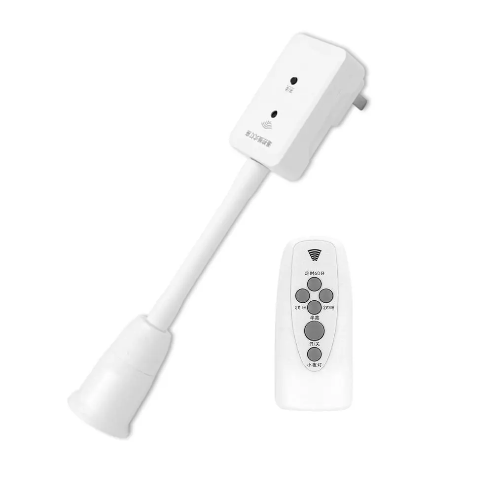 Intelligent LED Remote Control Lights Bedroom Bedside Lamp Wall Socket Plug Night Light With Switch Time Setting Flexible Tube | Лампы и