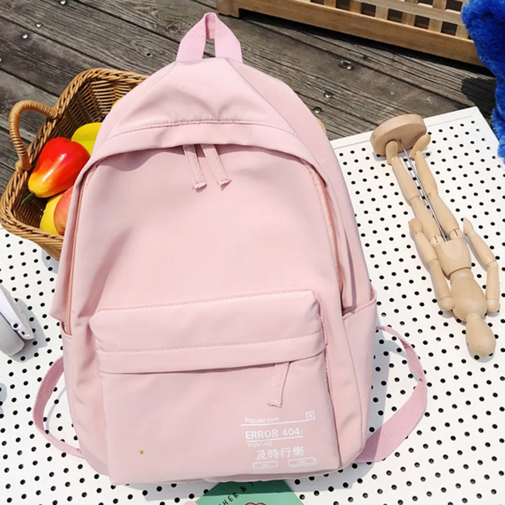 Модная простая однотонная уличная большая оксфордская сумка через плечо рюкзак школьный женский маленький Многофункциональный Детский