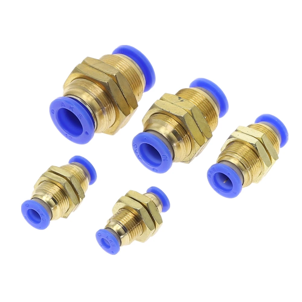 12mm x 24mm Tube Nickel Brass Bulkhead Union