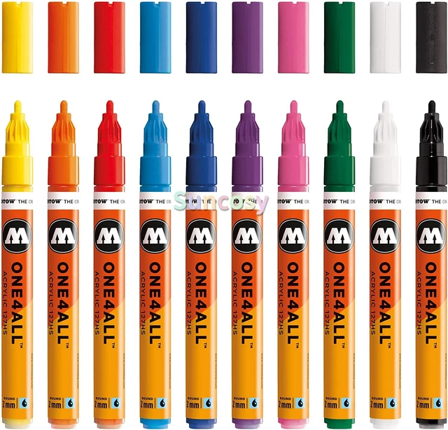 Marqueur Peinture Acrylique ONE4ALL MOLOTOW - Noir Signal (2mm) 