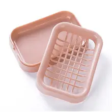 Двухслойная мыльница, контейнер для мыла, ванная комната, синий/зеленый/розовый держатель