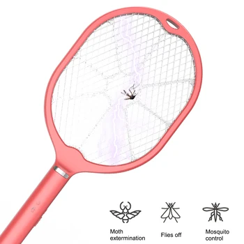 

Electric Fly Mosquito Racket Electric Mug Killer Fly Swatter Rechargeable Electric Fly Swatter Usb Mosquitoes Killer Bug Zapper