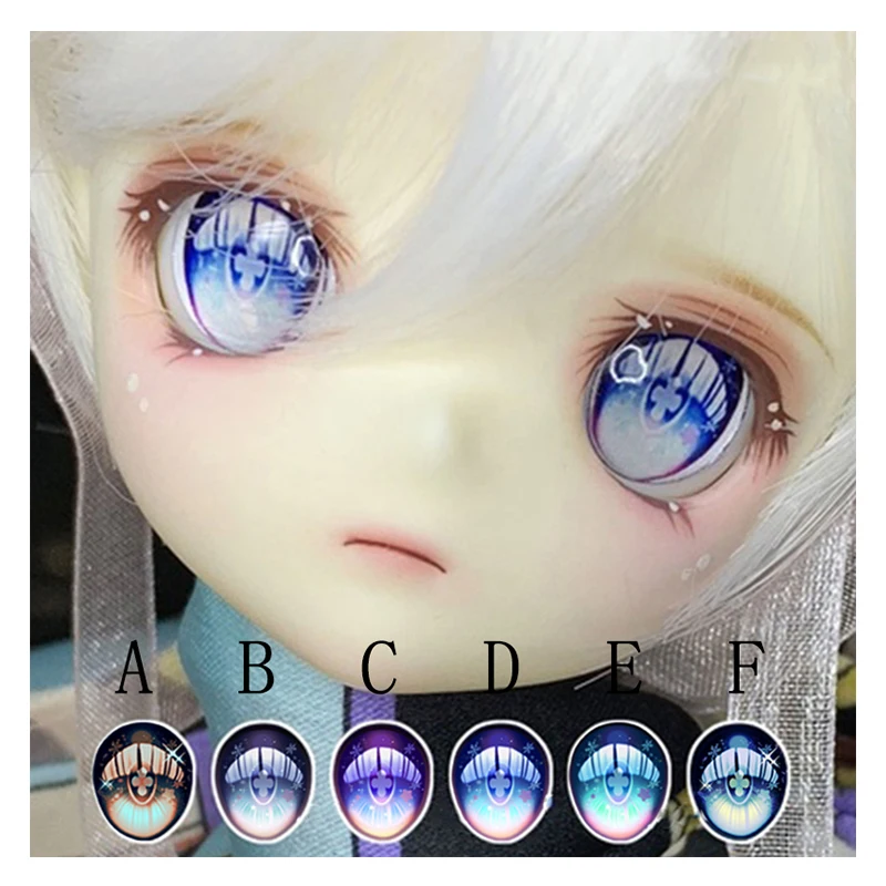 

BJD doll eyes 10-24mm cartoon eyes with metallic effect for 1/8 1/6 1/4 1/3 BJD SD DD doll accessories