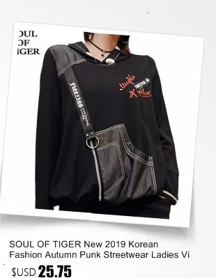 SOUL OF TIGER, зима, Женская водолазка, в горошек, футболки, женские, с длинным рукавом, зимние, толстый Топ, негабаритный, в стиле панк, уличная одежда