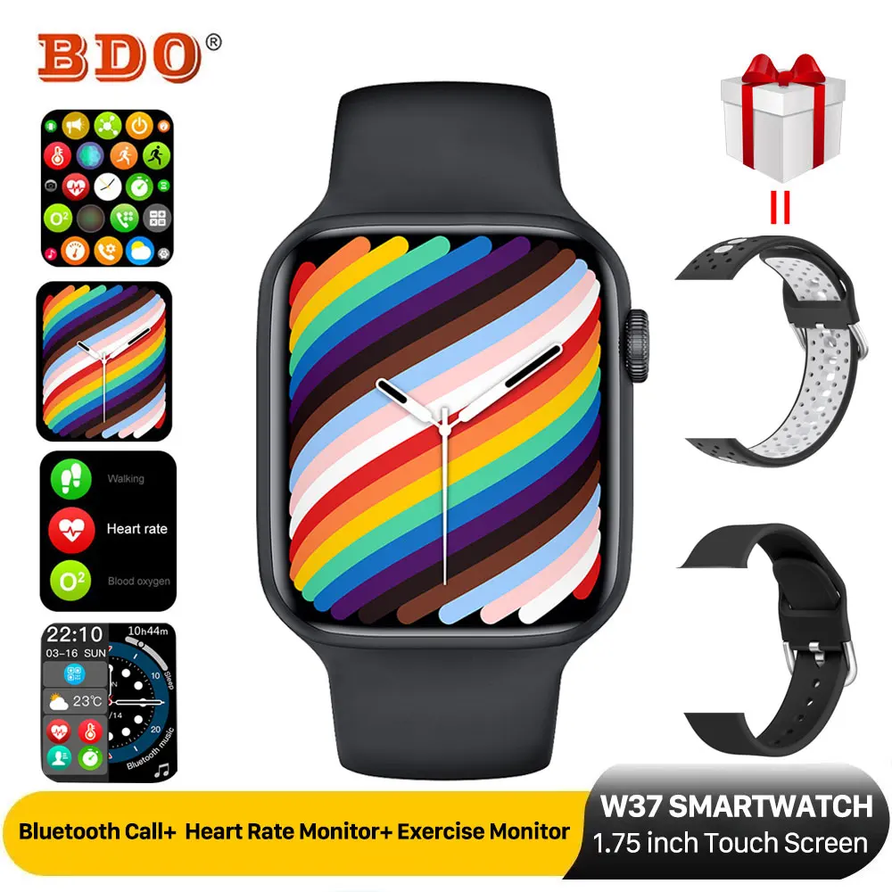 IWO W37 Series 7 Smart Watch Men Women IWO 13 Pro Fitness Bracelet Bluetooth Call PK W46 HW16  NB Plus Smart Watch Android iOS