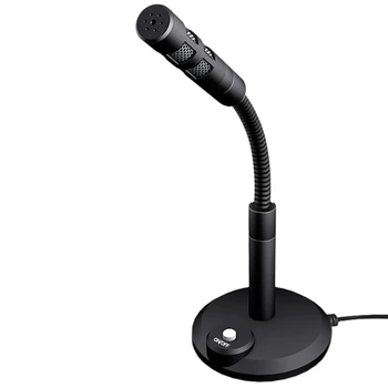 

Pc Microphone Plug and Play 3.5Mm Home Studio Omnidirectional Microphone Suitable for Desktop/Laptop/Computer/Notebook/Youtube/P