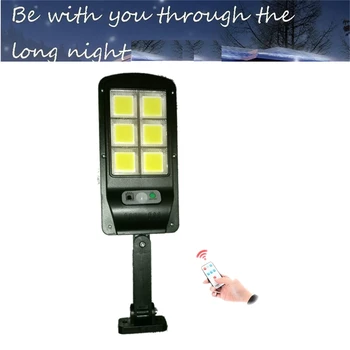 

Solar light lamp floodlight reflector Motion Sensor Outdoor Wall for Garden Yard Path Street remote controller 3 modes spotlight