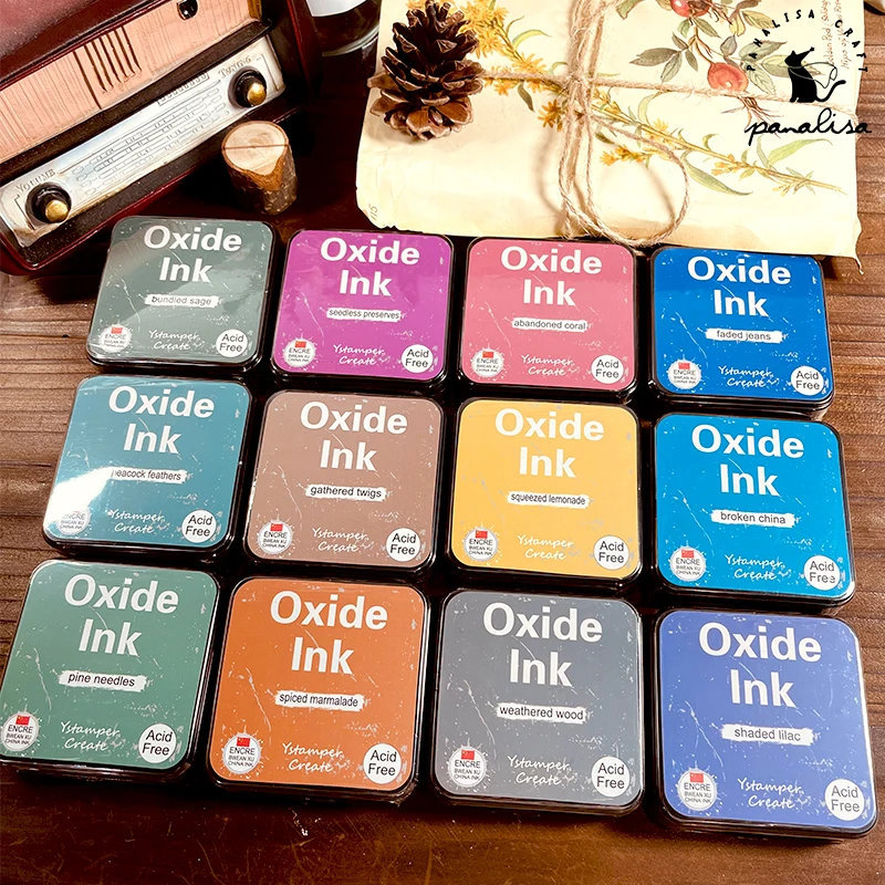 Panalisacraft Oxide Ink Pad Stamps Partner Color Craft Ink Pad for Stamps DIY Handmade Card Clear Stamp Art & Craft Ink Pad