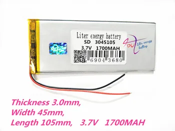3045105 3.7V 1700mah Lithium polymer Battery with Protection Board For PDA Tablet PCS Digital Products