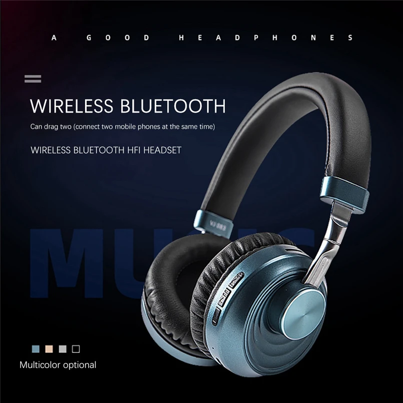 Sports Headphones Wireless Bluetooth Folding Tws Wireless Bluetooth Earphone Headset Headphones For Phone Fone De Ouvido 40SEP2305