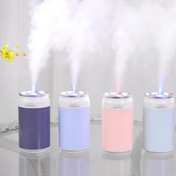 

200ML Car Flame Humidifier Ultrasonic Air Romantic Color Night Lamp USB Essential Oil Diffuser Purifier Aroma Anion Mist Maker