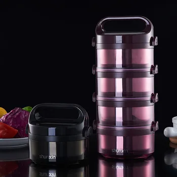 

Thermal Stainless Steel Lunch Bento Box Portable Multi Layer Office Student Picnic Food Container Leakproof Lunch Box LA149