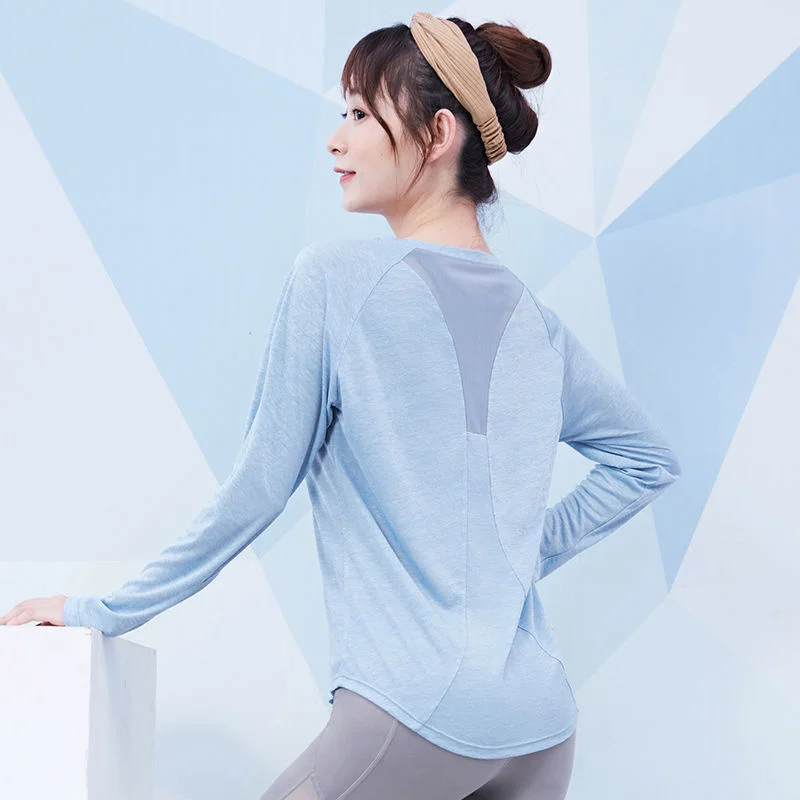 

Yoga Crop Top Yoga Top Women's Autumn Running Training Clothes Red T-shirt Long Sleeve Clothes Top Deportivo Mujer Camisetas