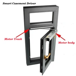 Ouvre volet automatique AC DC, fermeture/ouverture de fenêtre, Wifi vers l'intérieur, pilote de fenêtre Tuya, télécommande 433Mhz 