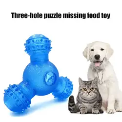 Мозаика с изображением собаки утечка пищи игрушка Интерактивная устойчивая к укусам жевательная игрушка Очистка зубов собак безопасная