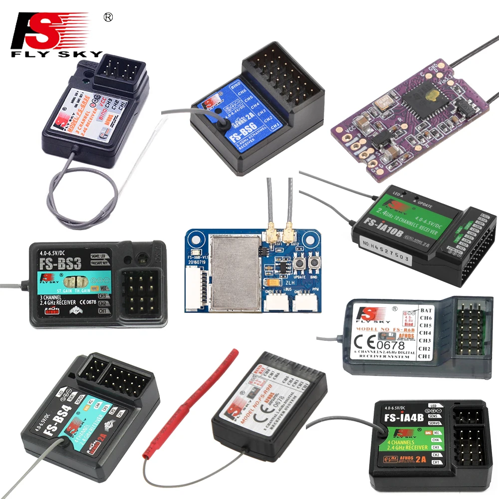 Récepteur FlySky FS-A8S miniature, parfait pour les micro drones FPV.