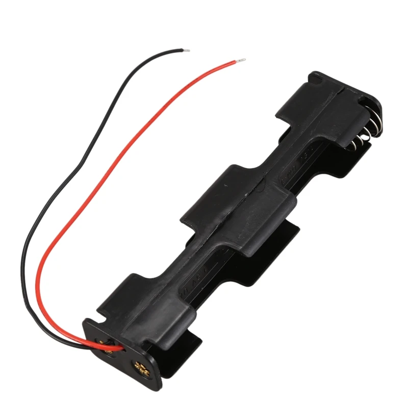 

Пластиковый держатель для батарей 300 шт./лот 4x1,5 в AA с длинными полосками, 6 в, двухслойный контейнер для хранения батарей с проводными вывода...