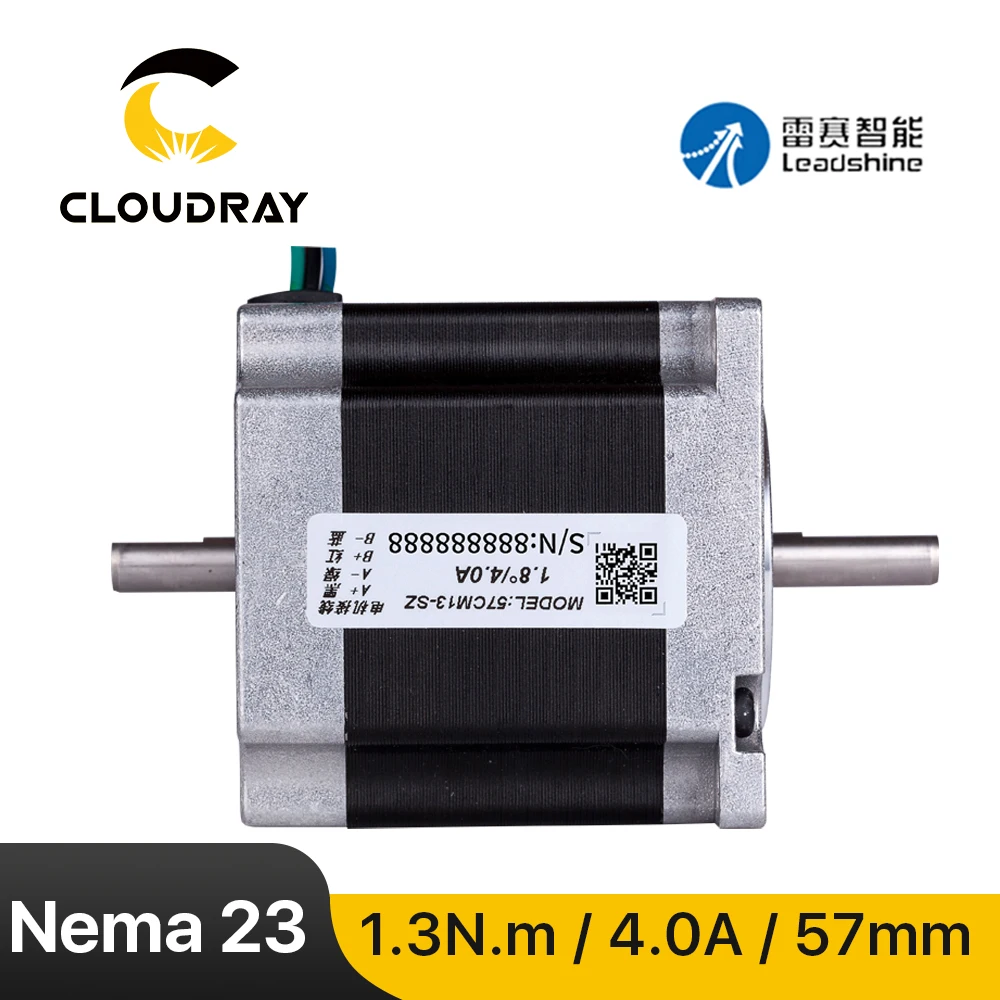 Шаговый электродвигатель Leadshine Nema 23 (57CM13-SZ) 4 0 A 1 3 нм 2 фазы для фрезерного станка с