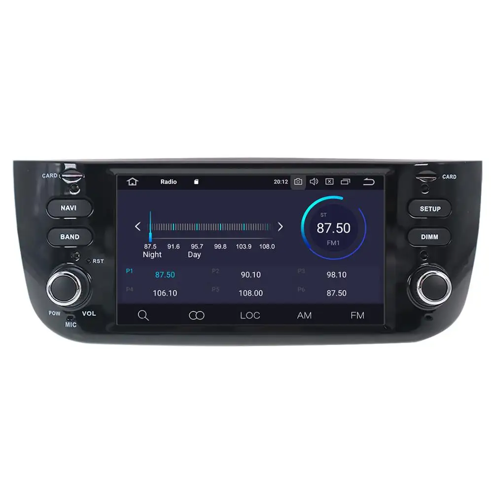 Top Android 9.0 PX5 4+64GB car No DVD player Built-in DSP Car multimedia Radio For Fiat Punto 2009-2015 Linea 2012-2015 GPS Nav 4