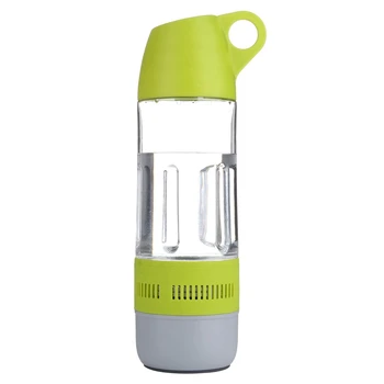 

2 in 1 Water Bottle Wireless Bluetooth Speakers Outdoor Indoor Portable Waterproof Bike Riding Rechargeable Speaker green