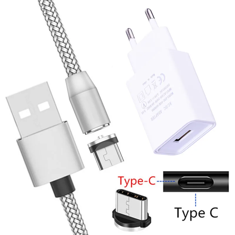 Магнитный кабель USB Type C для Samsung Galaxy S8 S9 Xiaomi mi 9 Huawei P30 Honor 10|Зарядные устройства| |