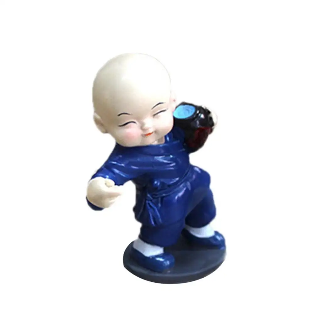 Car Decoration Resin Crafts Gifts Drunken Fist Small Monk Ornaments Home Decoration Car Doll Doll Car Accessories