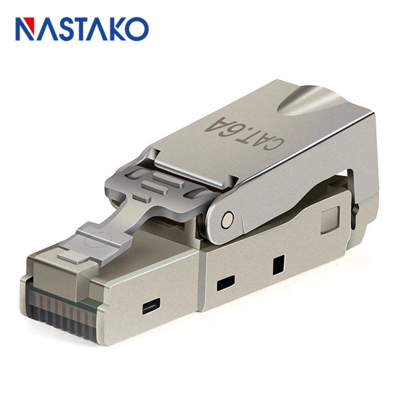 Toolfree RJ45 Cat6A Разъем Экранированный модульный разъем без инструментов rj45 keystone jack